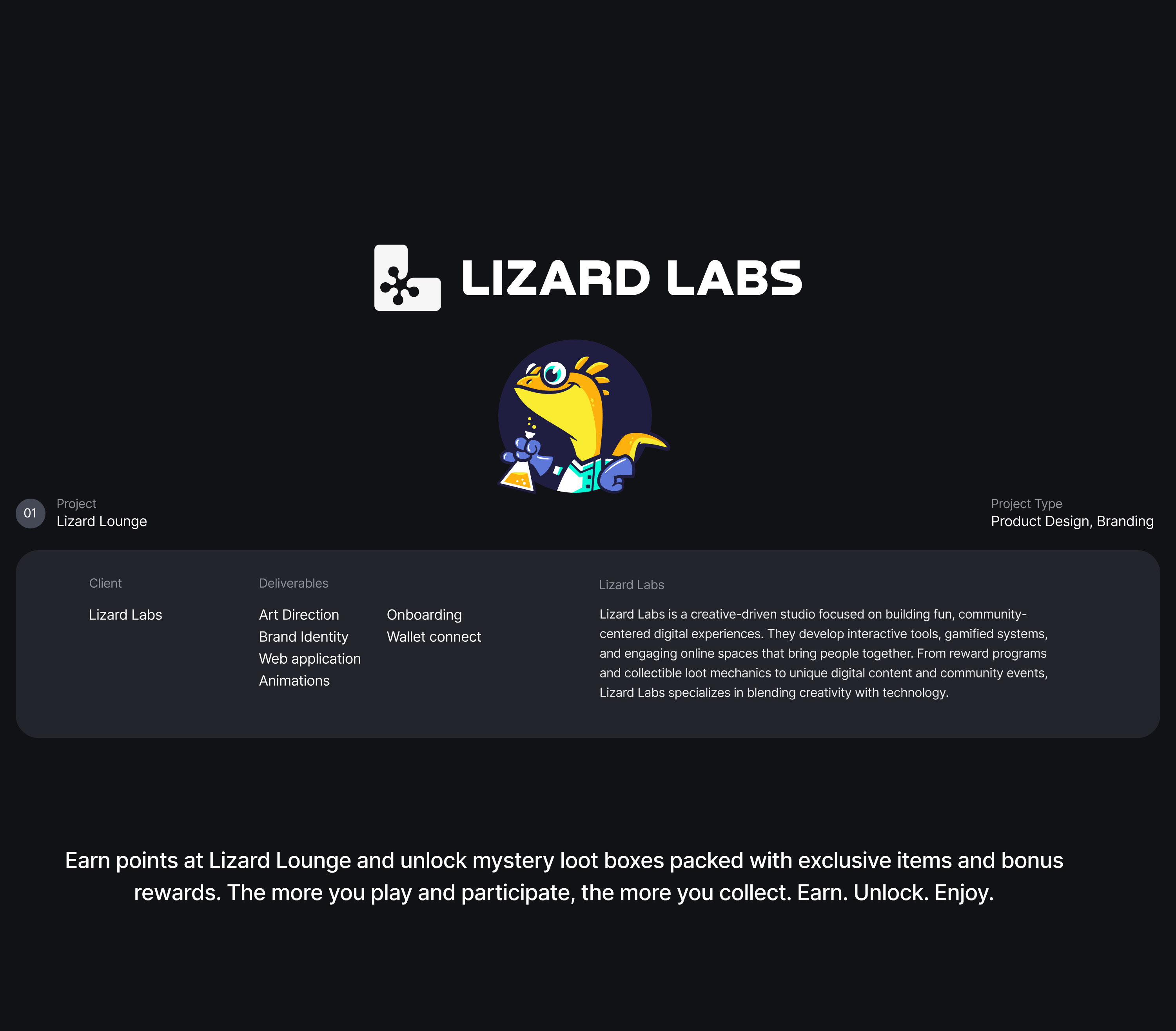Lizard Lounge DAO — artwork & UI