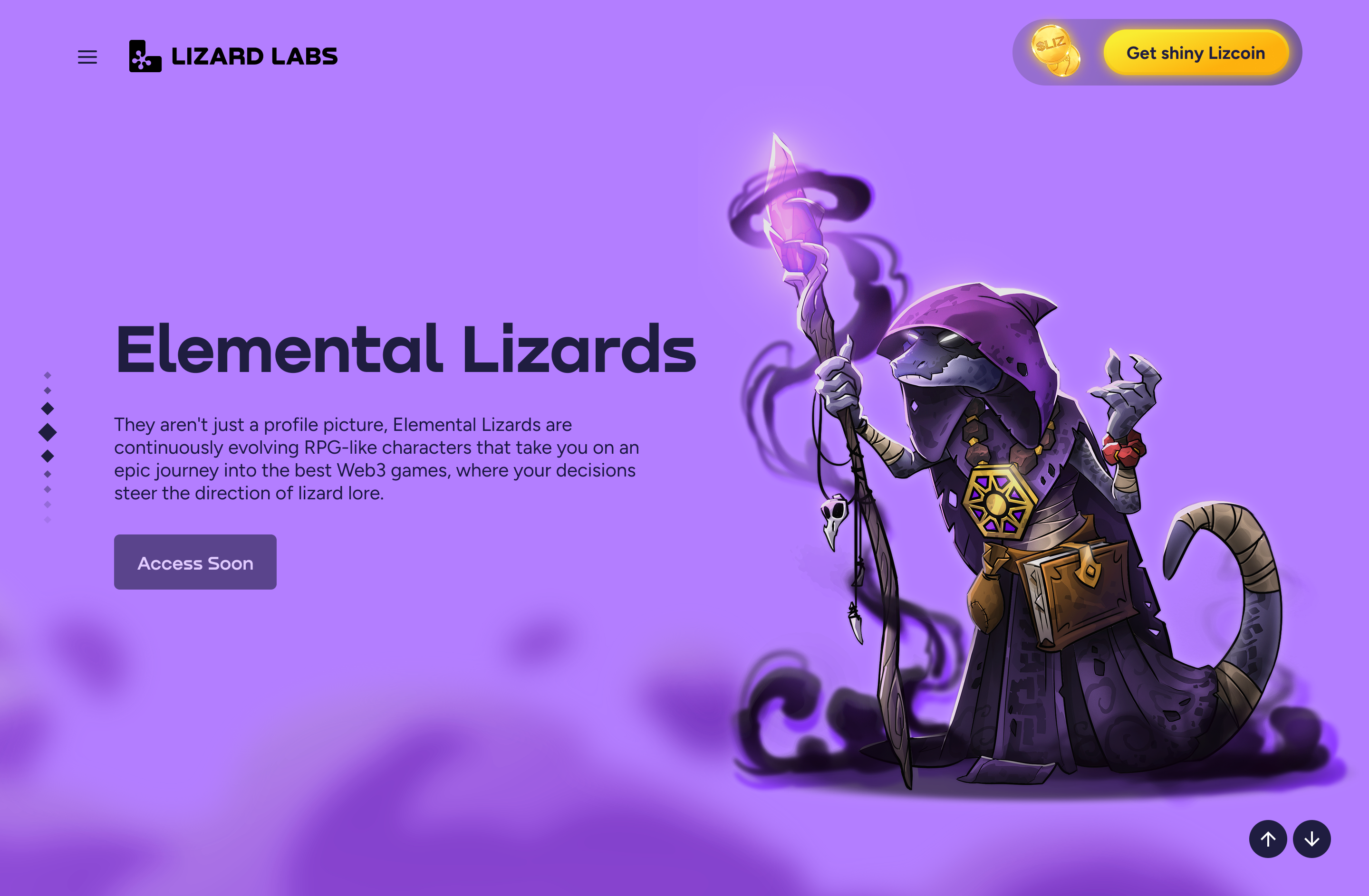 Lizard Labs product screen