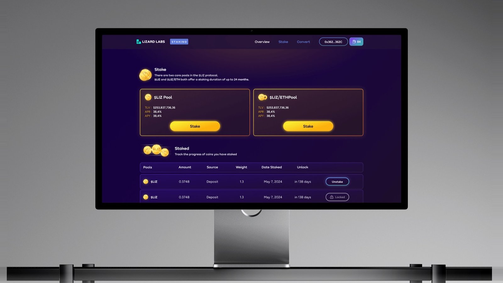 Lizard Labs — Lizard Labs staking dashboard