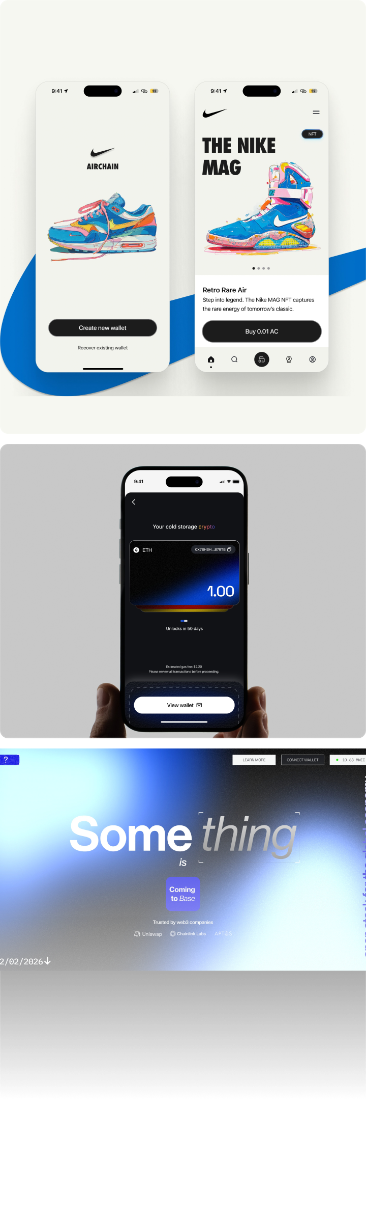 Airchain × Nike — iOS wallet for Sneaker NFTs